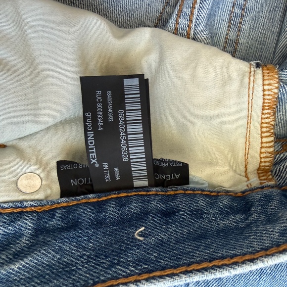 ZARA DENIM HIGH RISE WIDE LEG - Picture 10 of 11